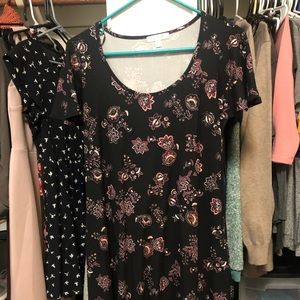 Black & floral dress